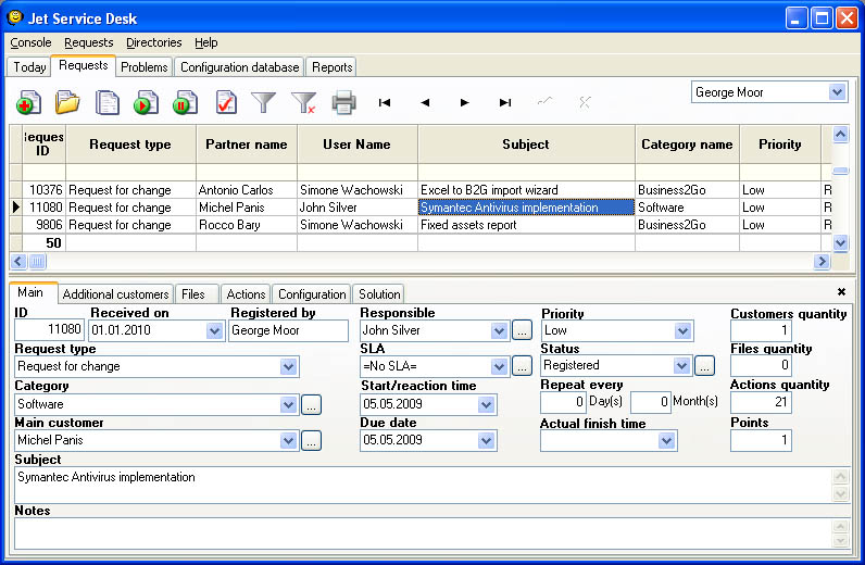 Jet Service Desk Screenshot Windows 8 Downloads