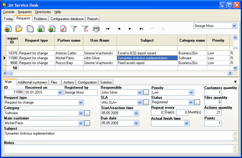 Jet Service Desk screenshot